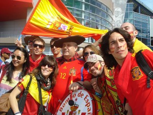 Spanish soccer fans